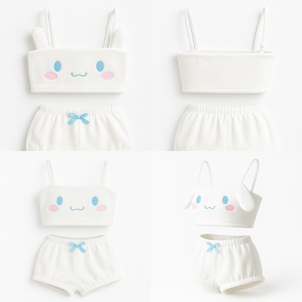 Cloud White Plushi Set